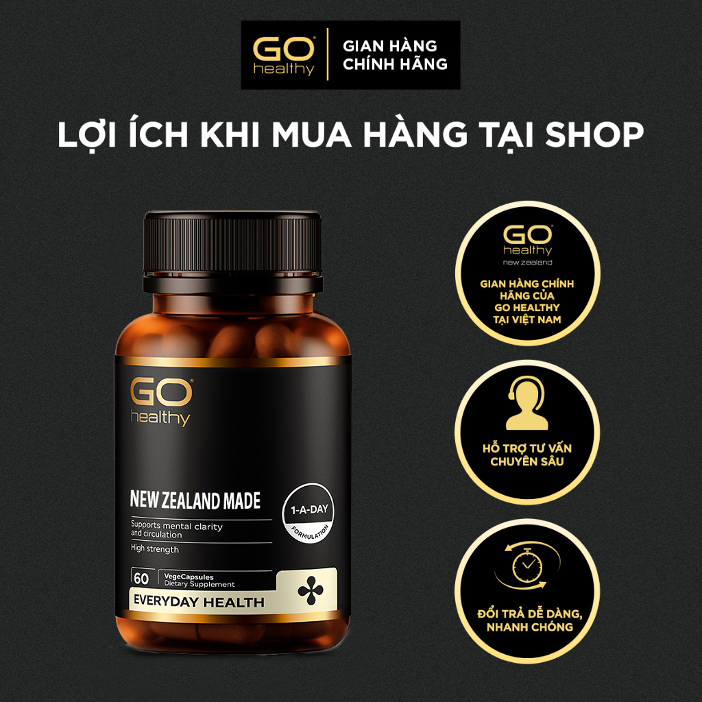 GO MULTI TEEN EVERYDAY 60 VIÊN- Viên uống cho tuổi teen nhập khẩu chính hãng GO Healthy New Zealand