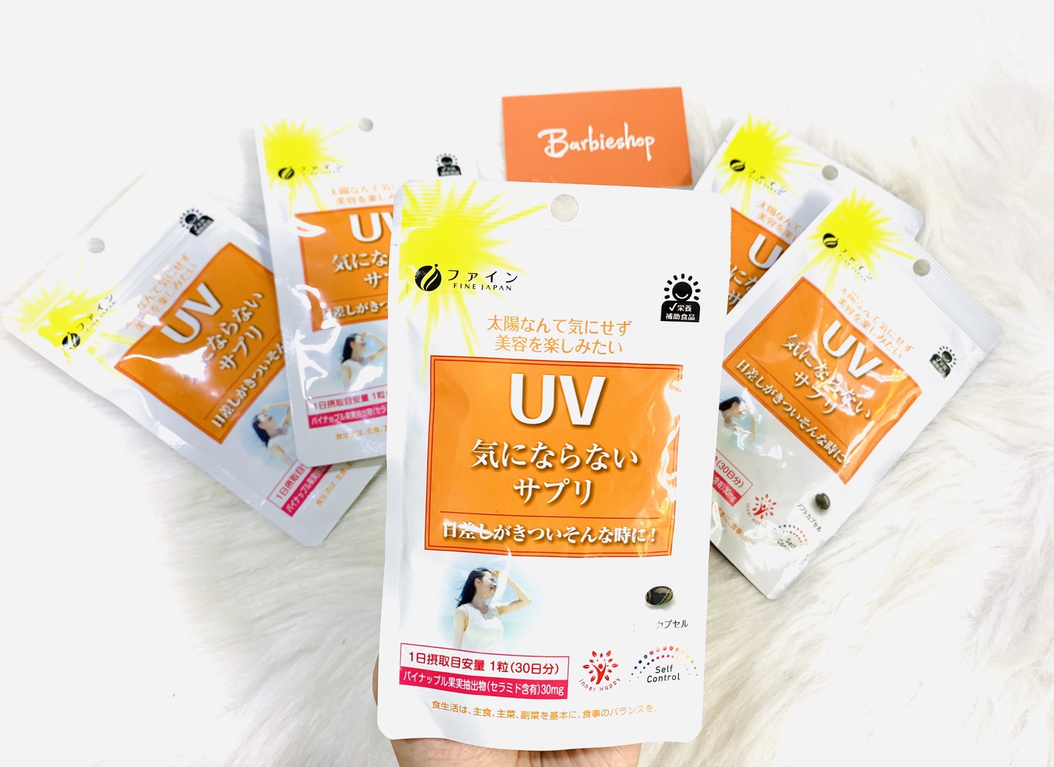 Viên uống chống nắng UV Fine Japan Nhật Bản, chống nắng toàn diện, giảm thâm nám, 30 viên/túi