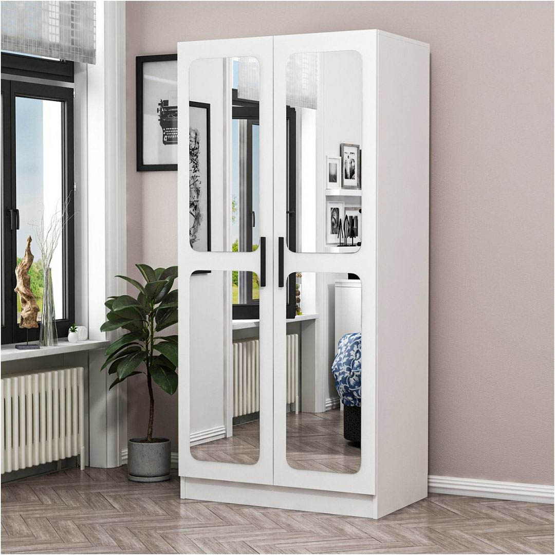 Tủ quần áo 2 cánh nhỏ gọn SMLIFE Cituma