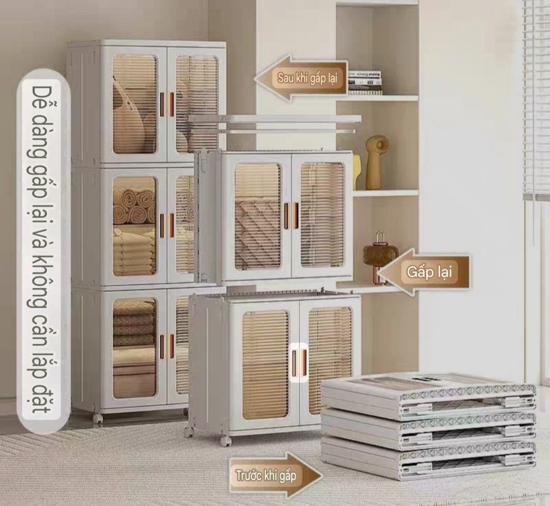 TỦ GẤP SIZE L – 1 - 2 - 3 TẦNG CAO CẤP