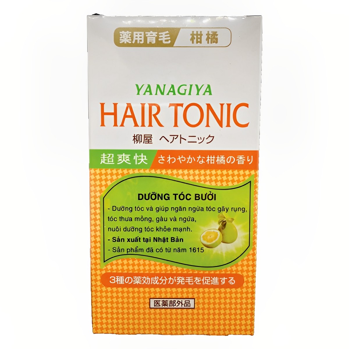 Sản phẩm dưỡng tóc Yanagiya Hair Tonic (Citrus)