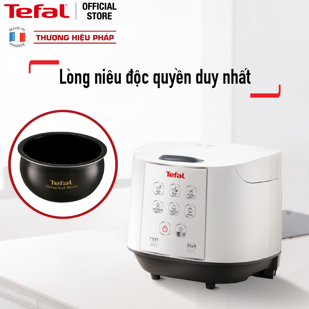 Nồi cơm điện tử Tefal- 1.8L - Thương hiệu Pháp - RK733168 - Hàng chính hãng