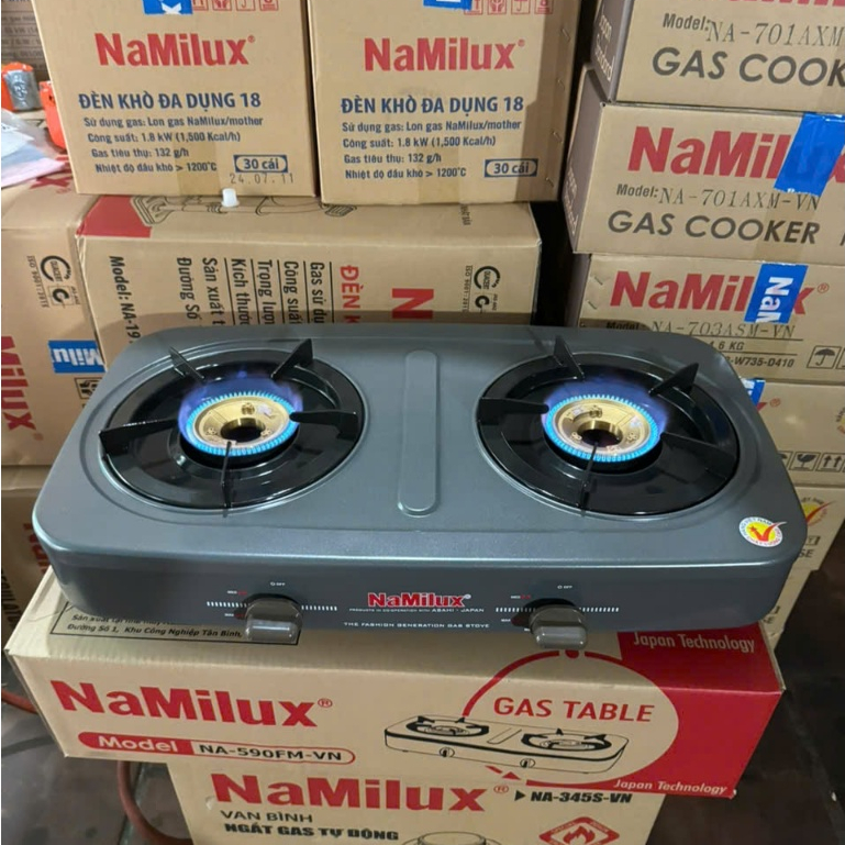 Bếp gas đôi để bàn Namilux 590SM | Hàng Chính Hãng