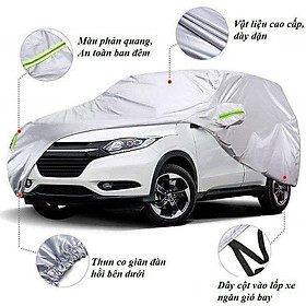 Bạt trùm xe ô tô TOYOTA VELOZ CROSS vải dù oxford cao cấp , áo bạt phủ trùm che kín 