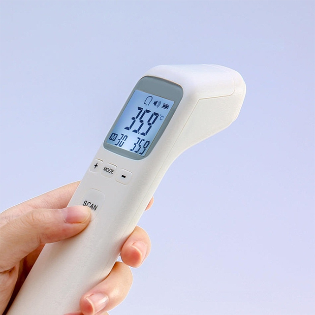 Nhiệt Kế Điện Tử Hồng Ngoại Đo Cơ Thể- Phòng Cho Bé Và Người Lớn loại Cao Cấp Có Đèn- Hàng Chính Hãng