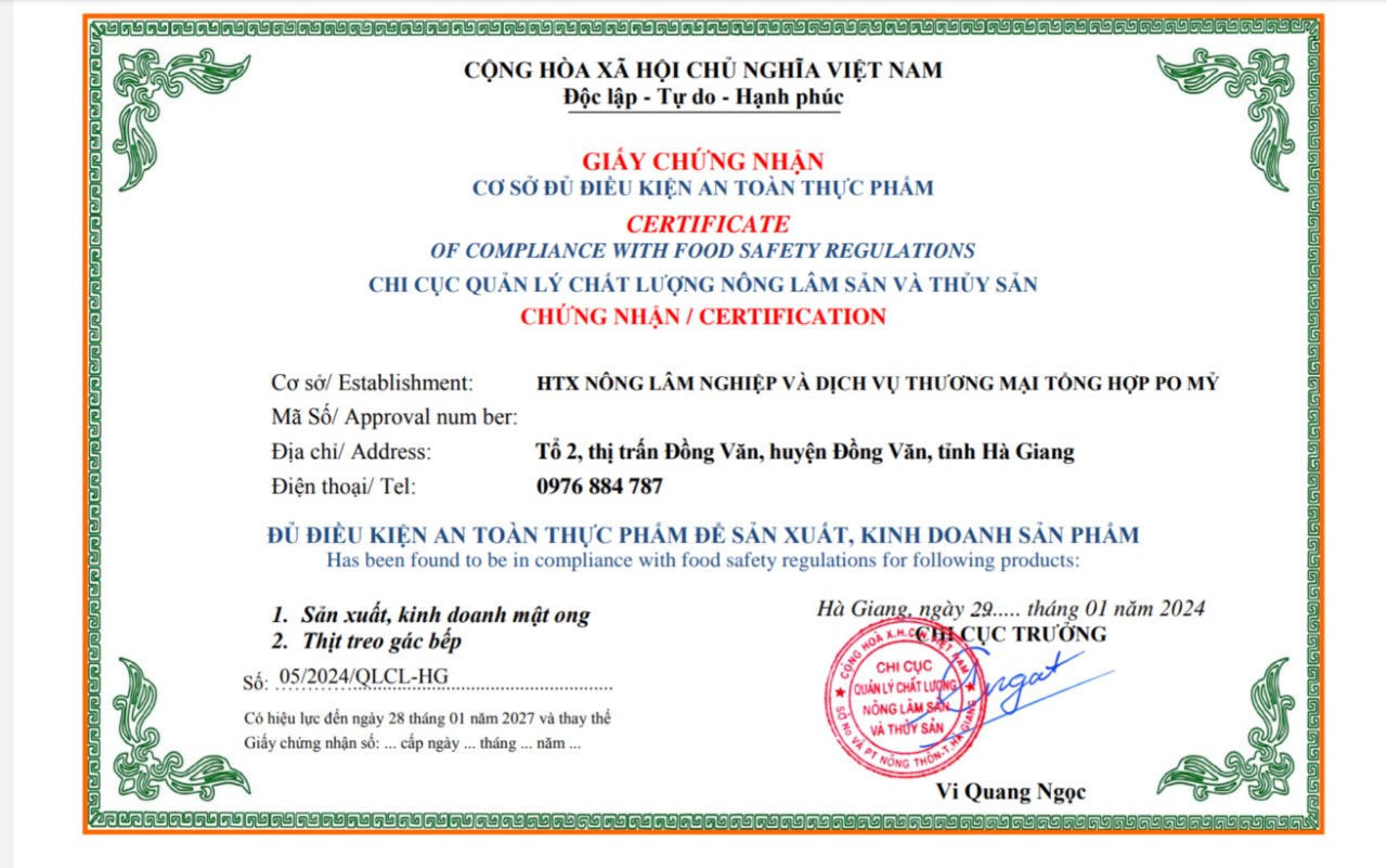 MẬT ONG BẠC HÀ PO MỶ OCOP HÀ GIANG CHÍNH HÃNG 500ML, MẬT ONG BẠC HÀ NGUYÊN CHẤT ĐẶC SẢN HÀ GIANG