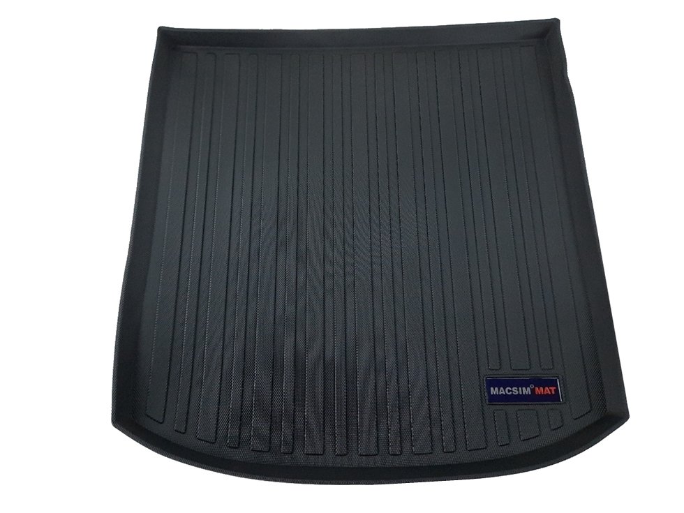 Thảm lót cốp xe ô tô Audi A4 2009-2017 nhãn hiệu Macsim chất liệu TPV cao cấp màu đen(176)