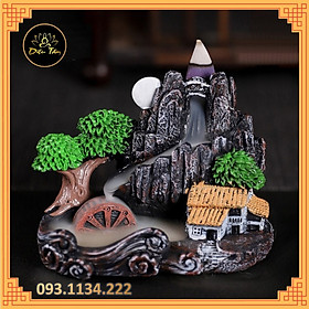 Thác khói trầm hương tặng 5 nụ trầm hương cao cấp xông trầm, thác khói non bộ tiểu cảnh trang trí đồ phong thủy.