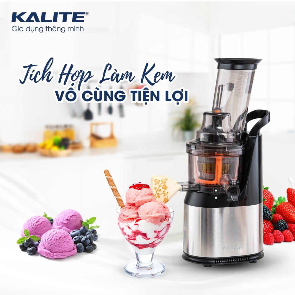 Máy Ép Chậm Cao Cấp Kalite KL-565 Tiêu Chuẩn Châu Âu Dung Tích Công Suất 240 W - Hàng Chính Hãng