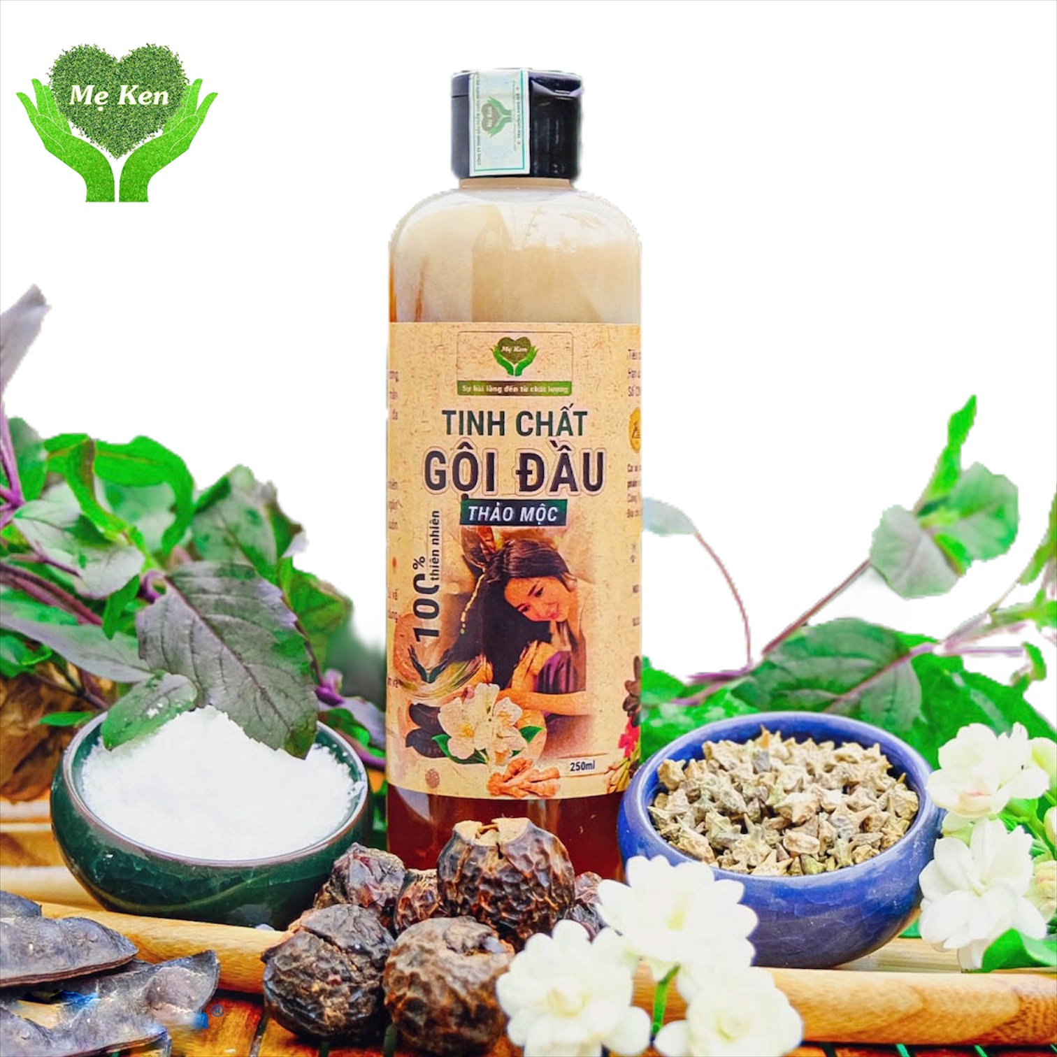 TINH CHẤT GỘI ĐẦU THẢO MỘC MẸ KEN-Chai 250ml