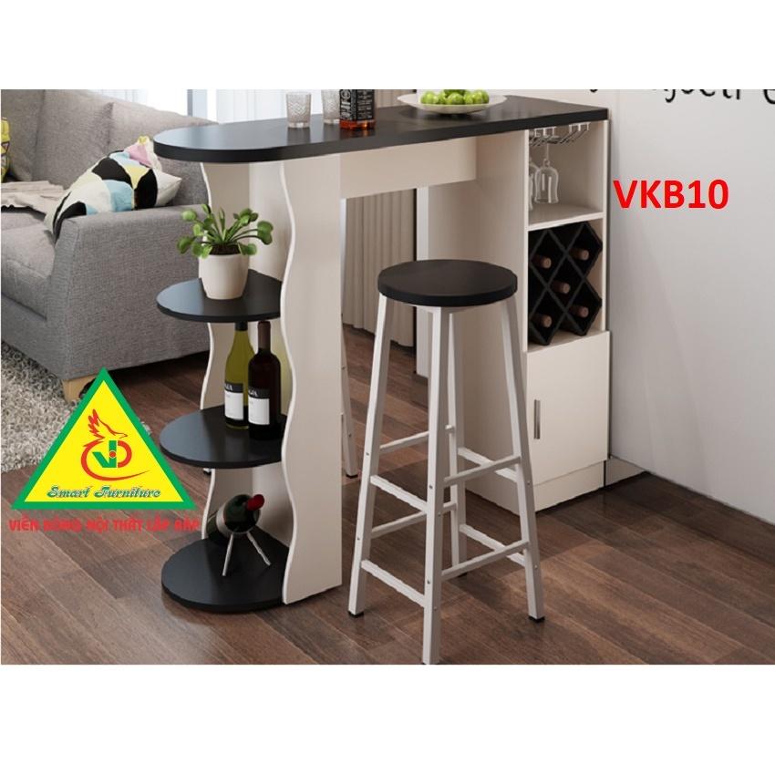 Quầy bar mini kết hợp tủ rượu VKB10 ( không kèm ghế) - Nội thất lắp ráp Viendong Adv