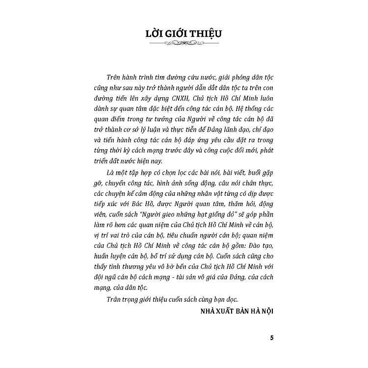 Sách - Chủ Tịch Hồ Chí Minh Với Cuộc Hành Trình Của Thời Đại - Người Gieo Những Hạt Giống Đỏ - VIETNAMBOOK