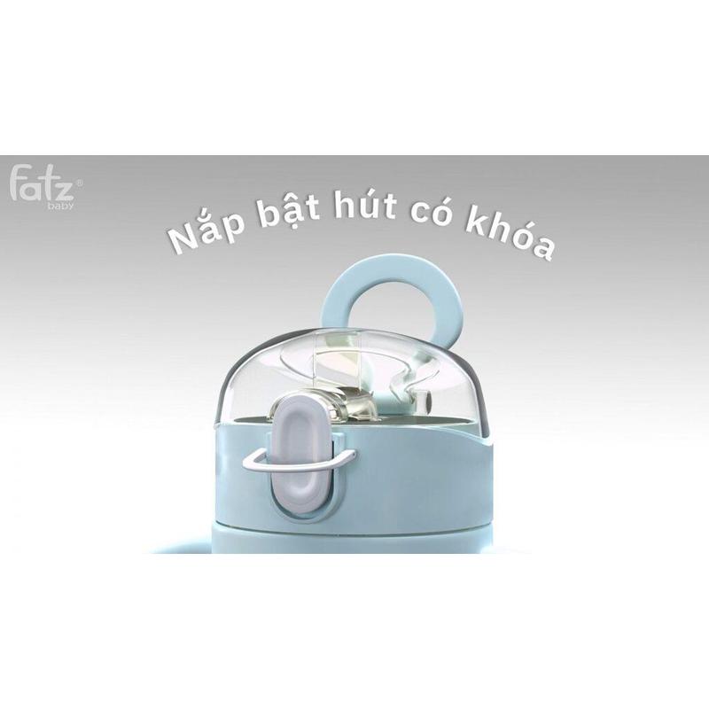 Bình uống nước PPSU bật hút 2 tay cầm với phao 360 độ 250ml Fatzbaby Fatz Sippy 2 - FB0298BT Hàng Chính Hãng