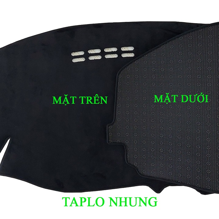 Thảm Taplo dành cho xe Toyota Raize 2021 chất liệu Nhung, da Carbon, da vân gỗ