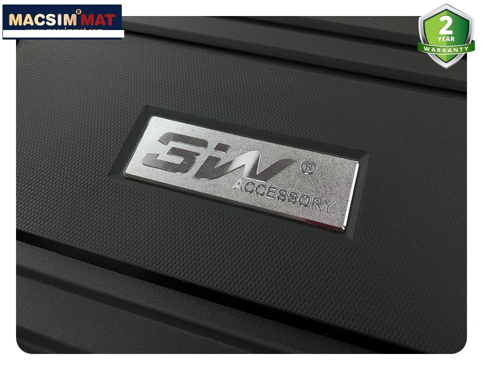 Thảm lót cốp xe ô tô Audi A6L nhãn hiệu Macsim 3w chất liệu TPE cao cấp màu đen