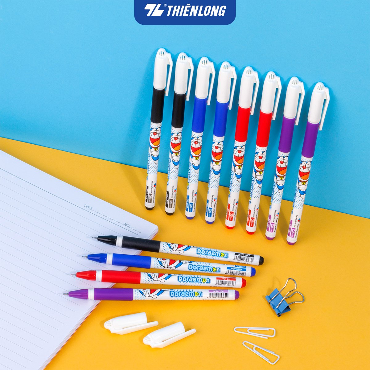 Combo 5 Bút Gel Thiên Long Doraemon GEL-012/DO