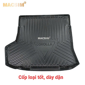 Lót cốp xe ô tô (qd) Toyota Altis 2007-2013 chất liệu TPV thương hiệu Macsim màu đen