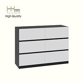 HAPPY FURNITURE , Tủ lưu trữ 6 ngăn kéo - KALA, THK_291 ,110cm x 40cm x 80cm DxRxC