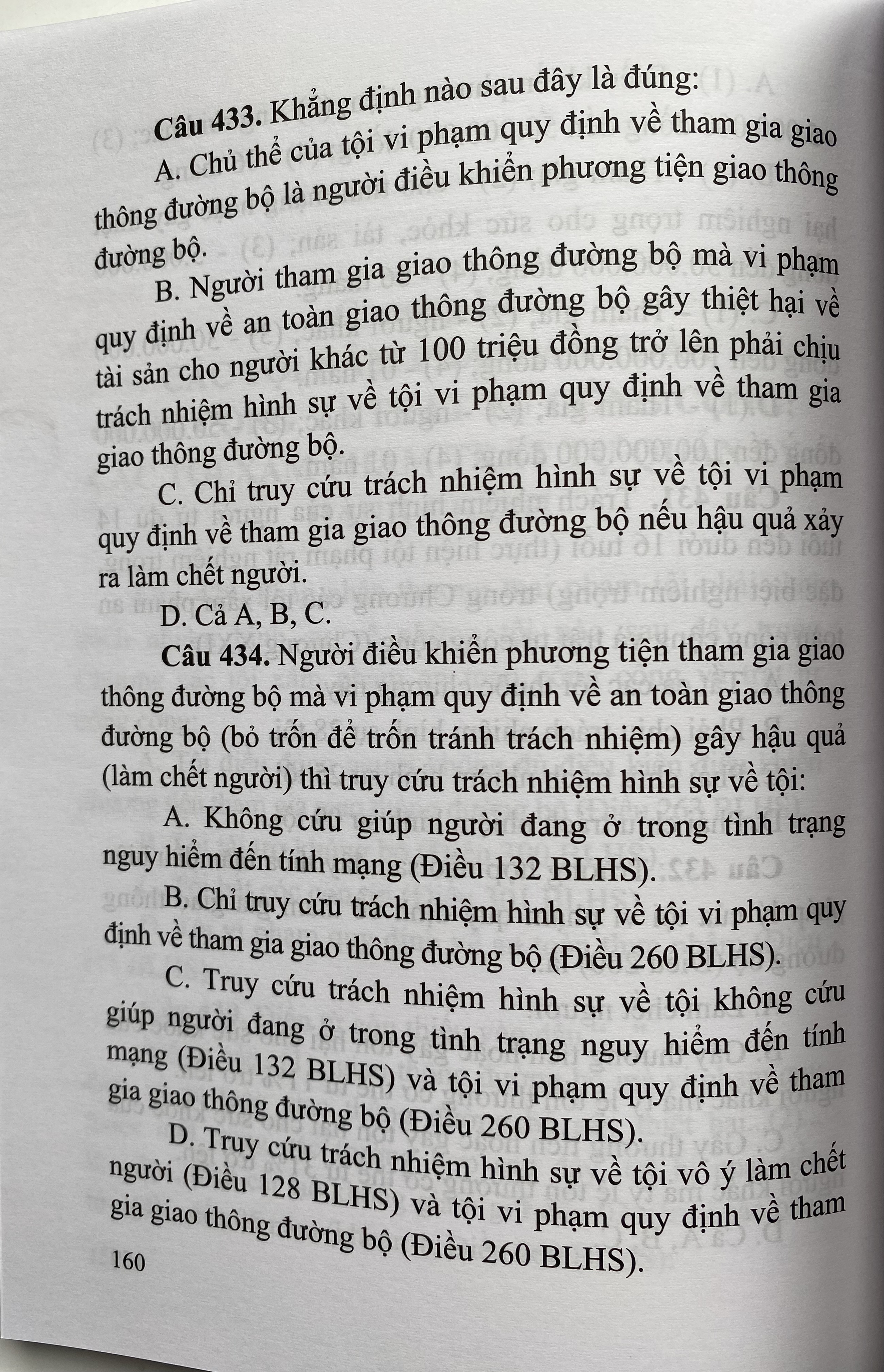 Trắc Nghiệm Luật Hình Sự Việt Nam - Phần Các Tội Phạm