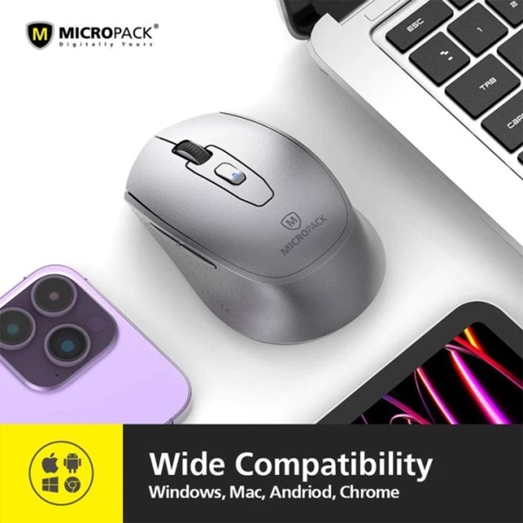 Chuột không dây MicroPack INSPIRE PRO+ MP-730WT - Hàng Chính Hãng
