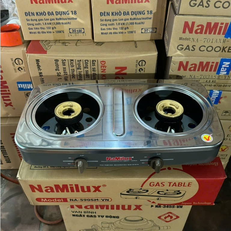 Bếp gas đôi để bàn Namilux 590SM | Hàng Chính Hãng