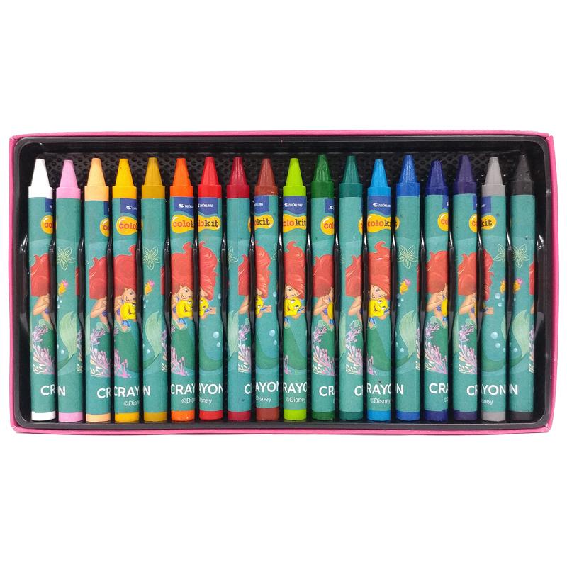 Hộp 18 Bút Sáp Màu Crayon - Colorkit CR-C010/PR - Hình Tiên Cá