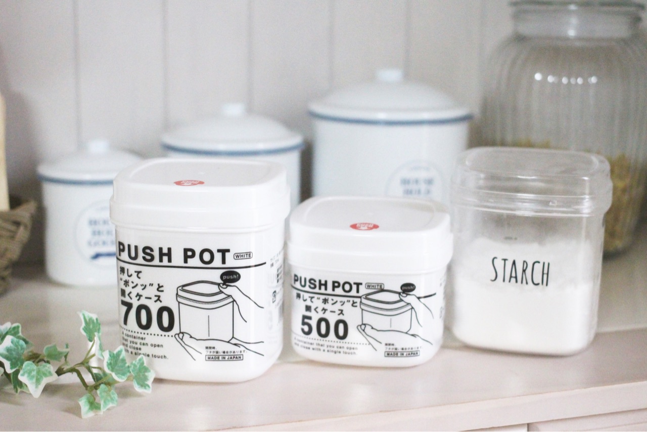 Hộp nhựa đựng & bảo quản thực phẩm Push Pot 500ml - nội địa Nhật Bản