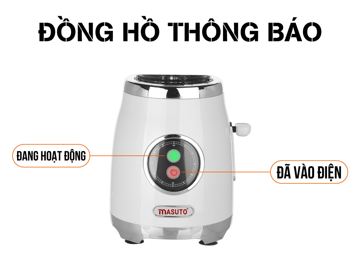Máy Xay Sinh Tố Blender Đa Năng Masuto BL399B Công Nghệ Nhật Bản Và Bình Thể Thao Masuto 600ml - Hàng Chính Hãng