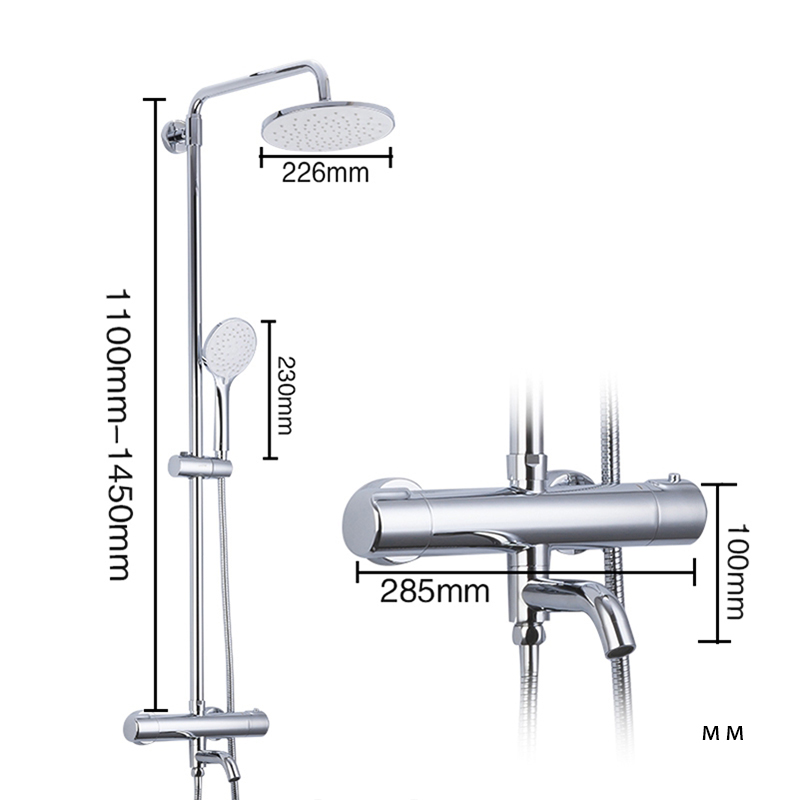 Sen tắm nóng lạnh khóa nhiệt độ Gappo G2490 - Hàng Chính hãng Nga nhập khẩu