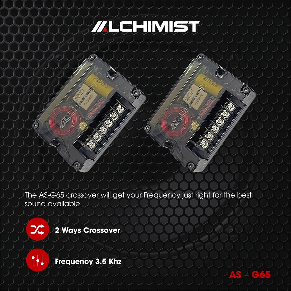 Loa 2-Way Alchimist AS-G65 Component Speaker Màng Nhôm Trắng Sang Trọng, Công Suất 130W Mạnh Mẽ