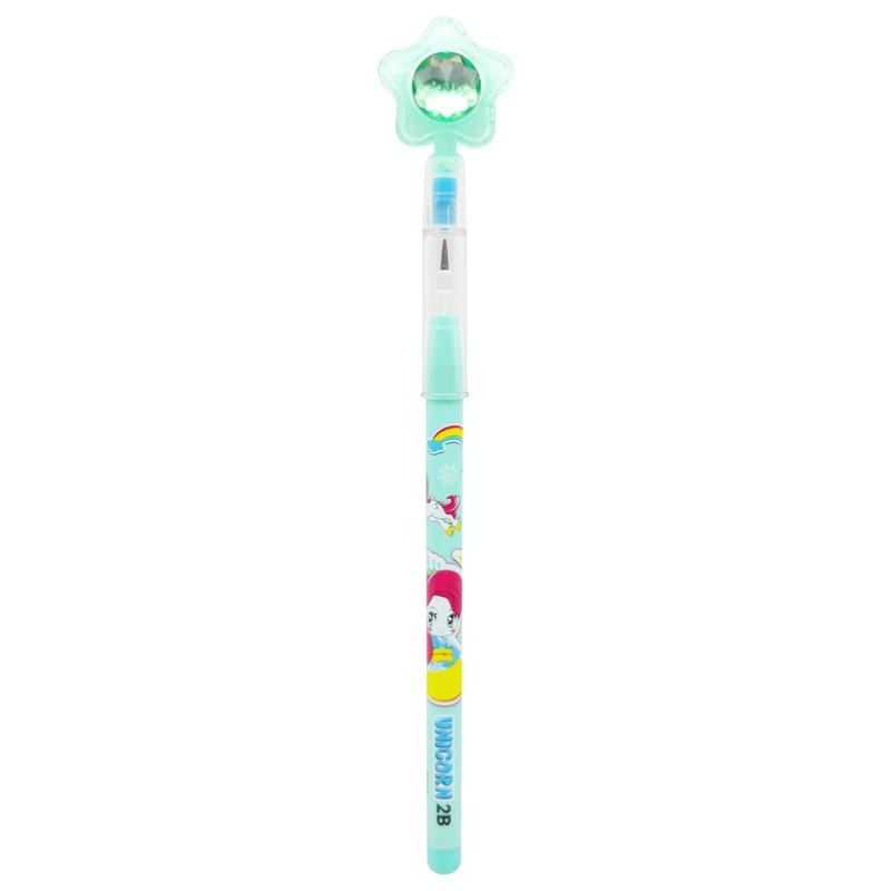 Bút Chì Khúc 2B Unicorn - Smart Kids PC18 (Màu Thân Bút Giao Ngẫu Nhiên)