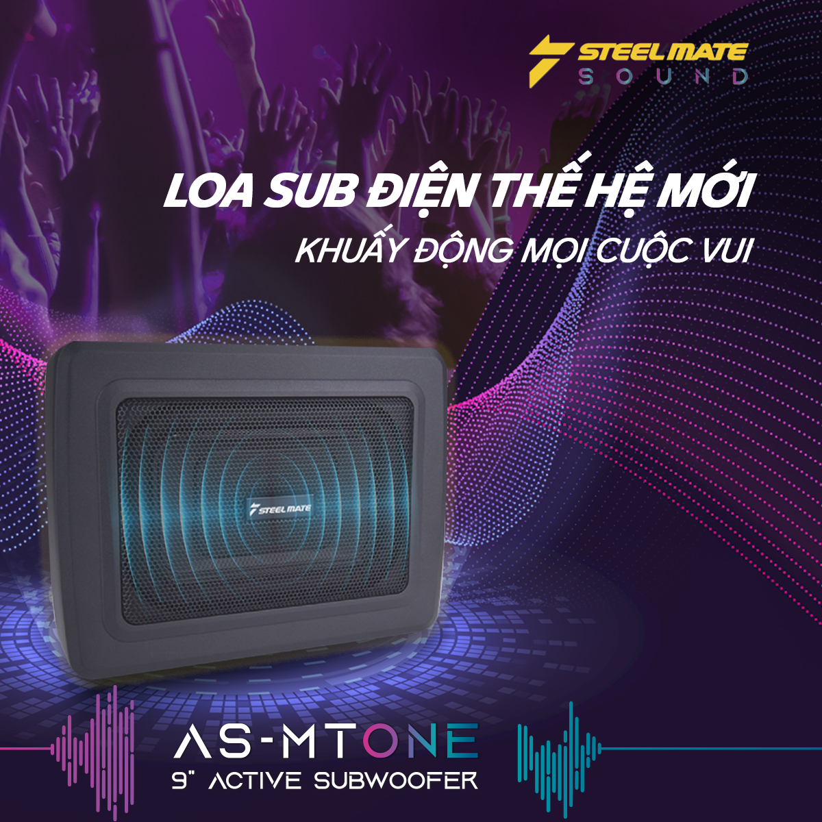 Loa Sub gầm AS-MTONE CHÍNH HÃNG BẢO HÀNH 36 THÁNG