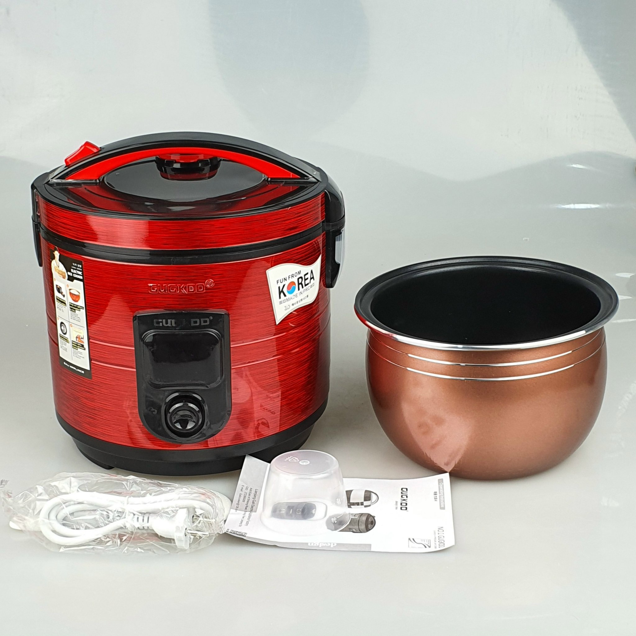 Nồi cơm điện công suất 900W, 2Lit nấu tầm 5-7 lon gạo GUGKDD lồng niêu dày chống dính tốt, màu ngẫu nhiên-HÀNG CHÍNH HÃNG