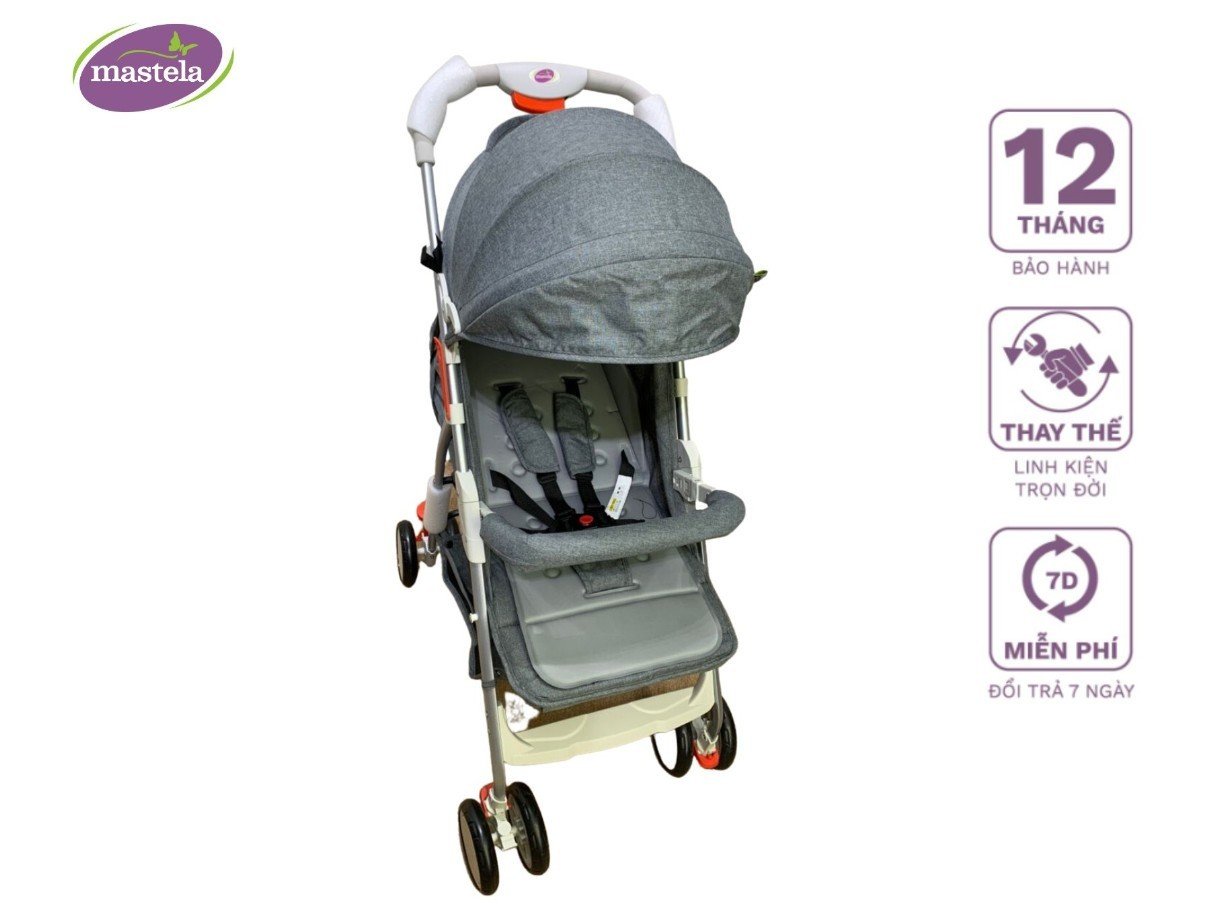 Xe đẩy du lịch Mastela A2 - Khung Aluminum cao cấp siêu nhẹ, dễ dàng gấp gọn