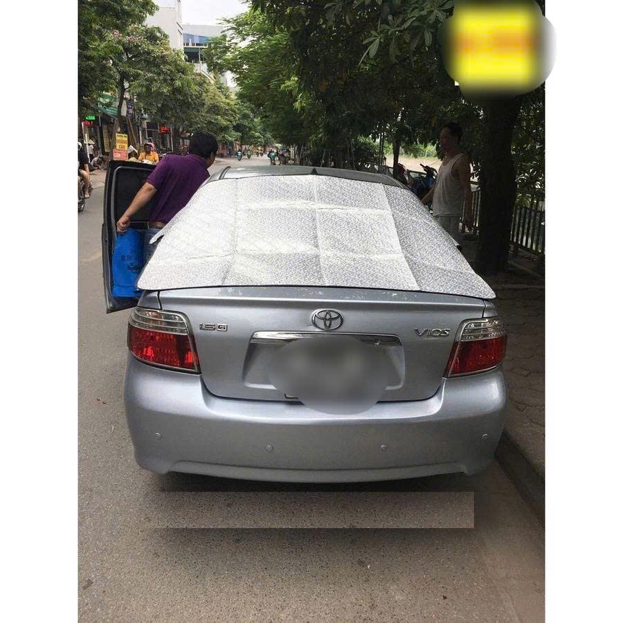 Bạt Che Nắng Kính Lái Ô Tô Chống Nóng 3 Lớp cao cấp (xe 5 chỗ và xe 7 chỗ) kèm túi xách sang trọng