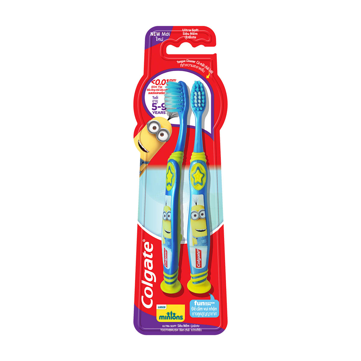 Bộ đôi bàn chải trẻ em Colgate Minion 5-9 tuổi