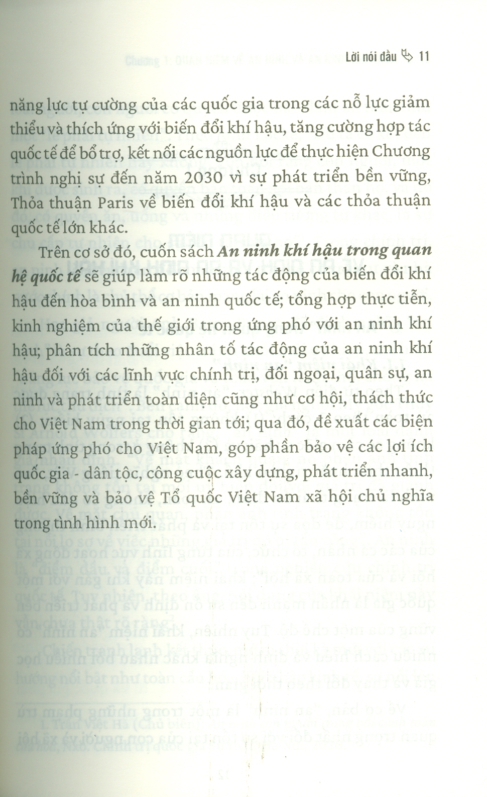 An Ninh Khí Hậu Trong Quan Hệ Quốc Tế (Sách Chuyên Khảo) - TS. Nguyễn Việt Lâm