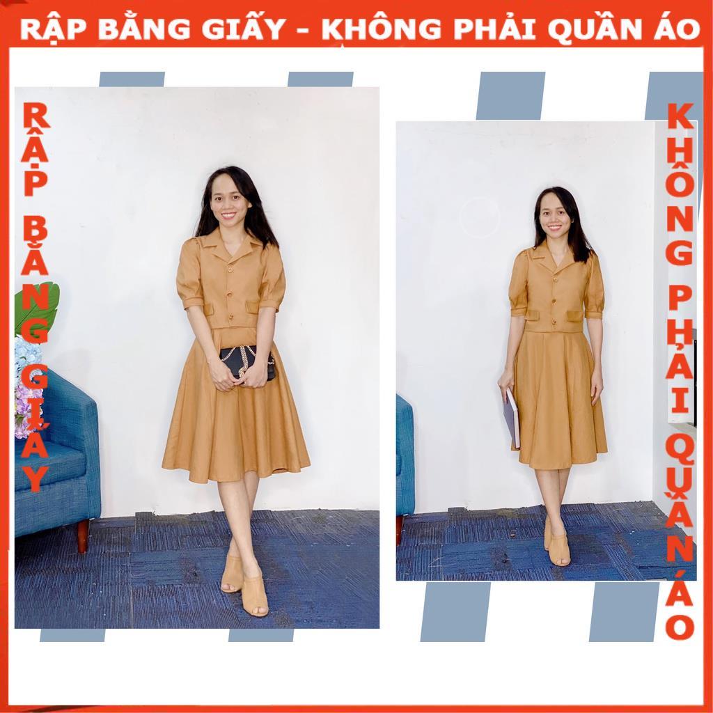 Rập giấy A0 mã 1398 - set váy công sở (BẢN VẼ)