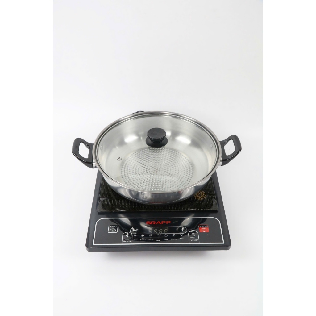 Bếp Điện Từ Đơn SRAPP SH-BT205 (Kèm nồi lẩu) - Hàng Chính Hãng