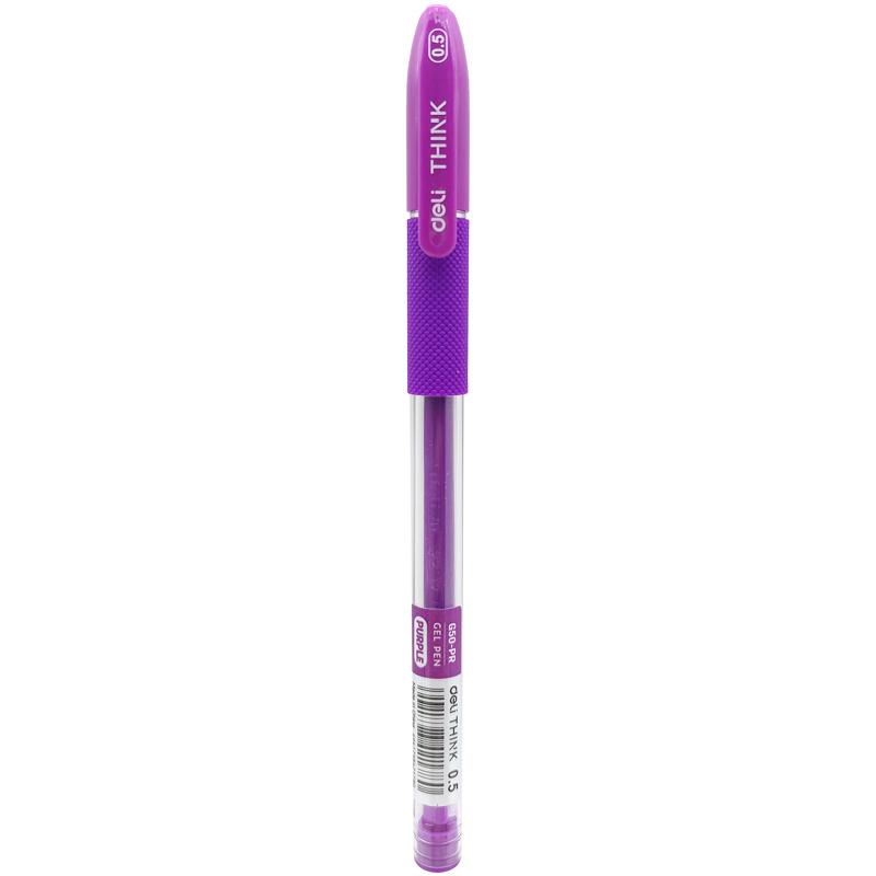 Bút Gel 0.5 mm - Deli G50-PR - Mực Tím
