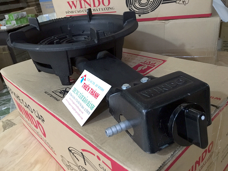 Bếp gas công nghiệp lửa lớn Windo -280 (đầu đốt gang đúc nguyên khối, 3 vòng lửa) - Hàng Chính Hãng