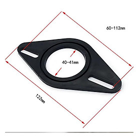 Dưỡng loa Treble đa năng - Đế loa màu đen nhựa PVC cao cấp đa năng 2 chân thẳng