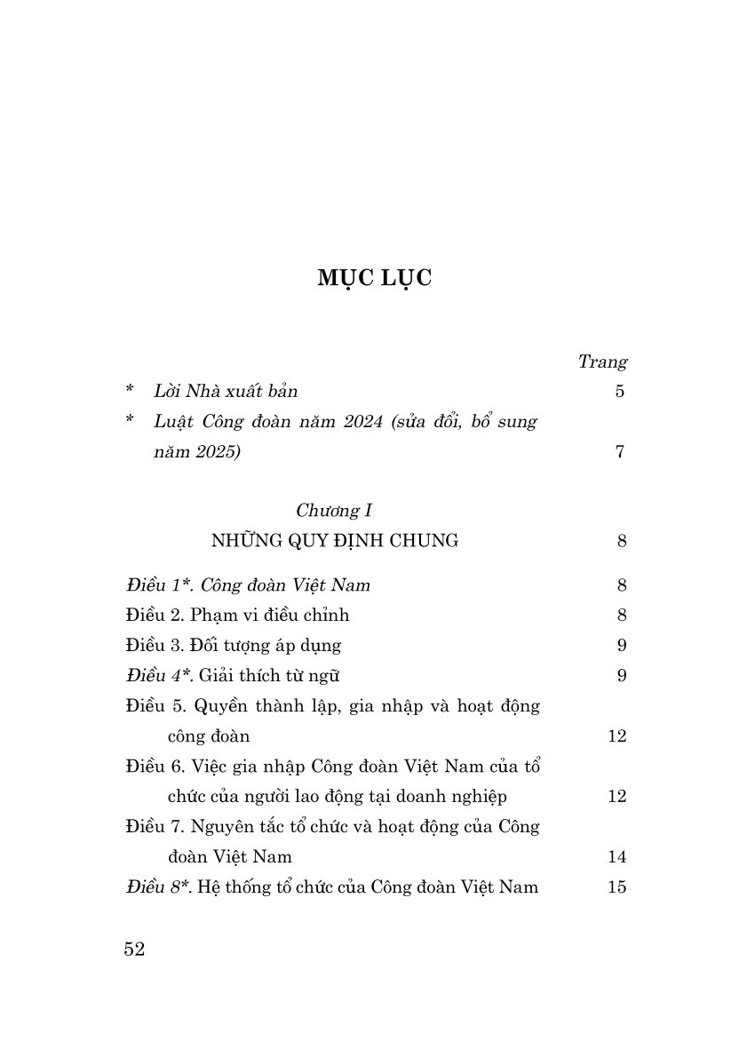 Luật công đoàn năm 2024 (sửa đổi, bổ sung năm 2025)