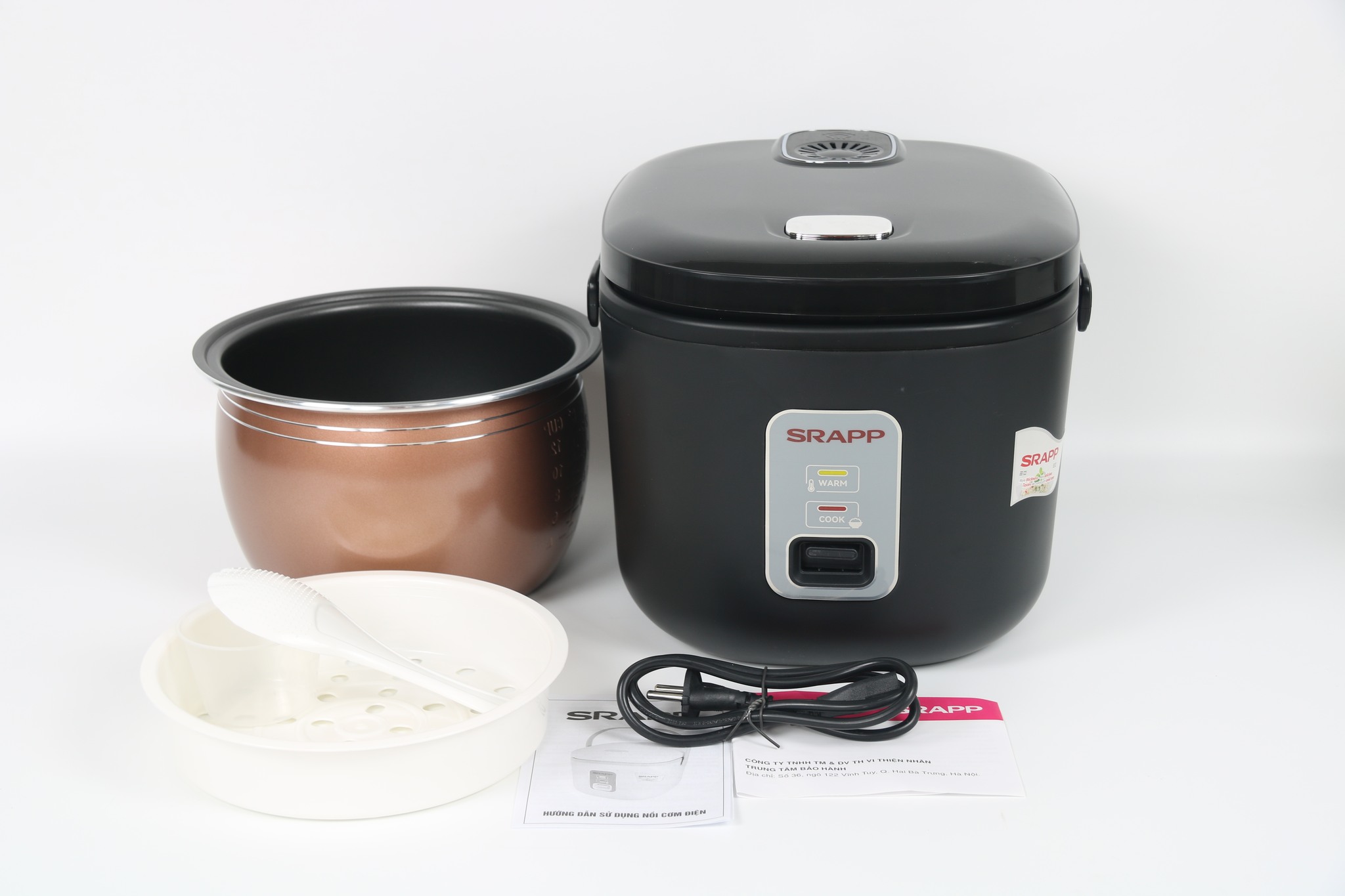 Nồi Cơm Điện SRAPP SH-NC198 1,8Lít - Màu Ngẫu Nhiên - Hàng Chính Hãng