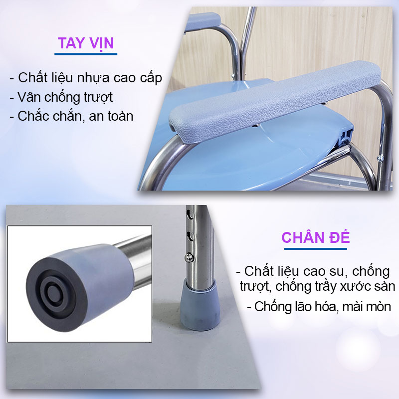 GHẾ BÔ VỆ SINH CHO NGƯỜI GIÀ, NGƯỜI BỆNH NHIỀU MẪU MÃ LỰA CHỌN - CHÍNH HÃNG NIKITA