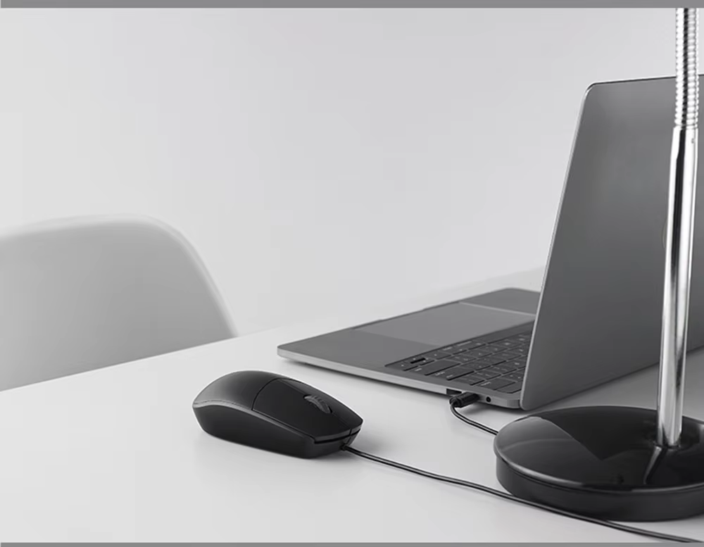 Chuột có dây Rapoo N100C | Kết nối USB Type-C hỗ trợ Macbook / Phone / Table | Bảo hành 24 tháng | Hàng Chính Hãng