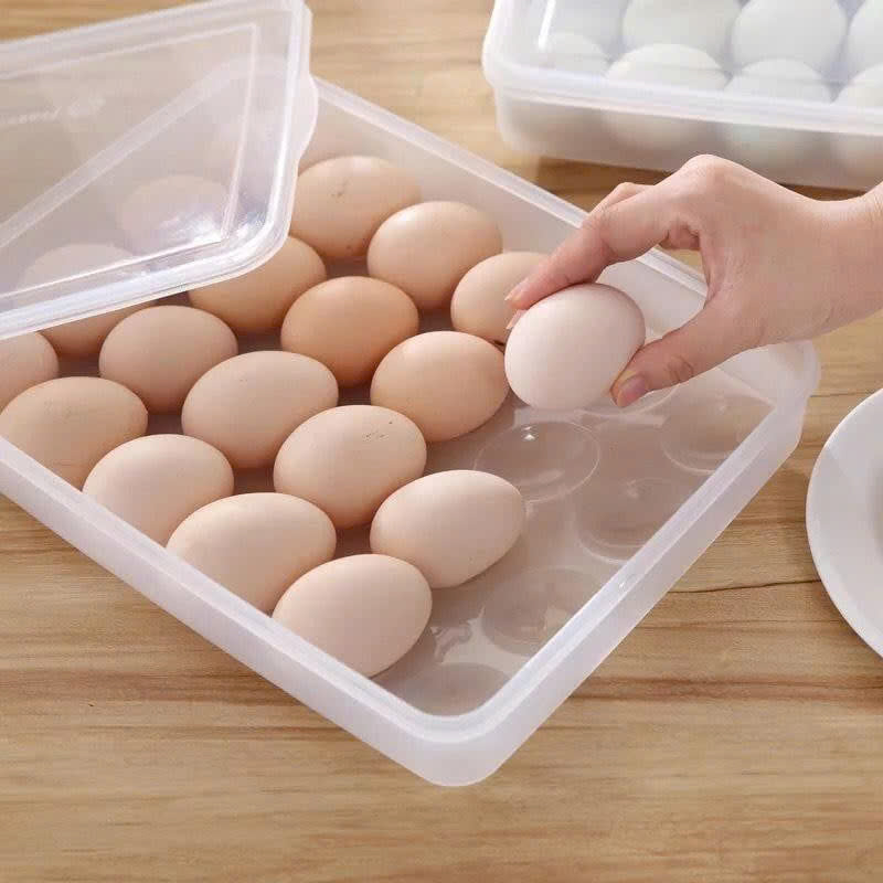 Hộp đựng trứng 24 quả Việt Nhật (6786) trong suốt gọn nhẹ giúp cố định những quả trứng nằm yên một vị trí, bảo quản trứng