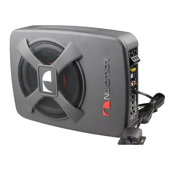 Bộ Loa SUB siêu trầm đặt gầm ghế xe ô tô, thương hiệu Nhật Bản NAKAMICHI NBF8.1A - Hàng Chính Hãng