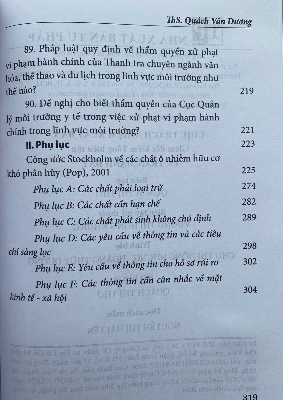 Hỏi - Đáp Về Xử Phạt Vi Phạm Hành Chính Trong Lĩnh Vực Bảo Vệ Môi Trường