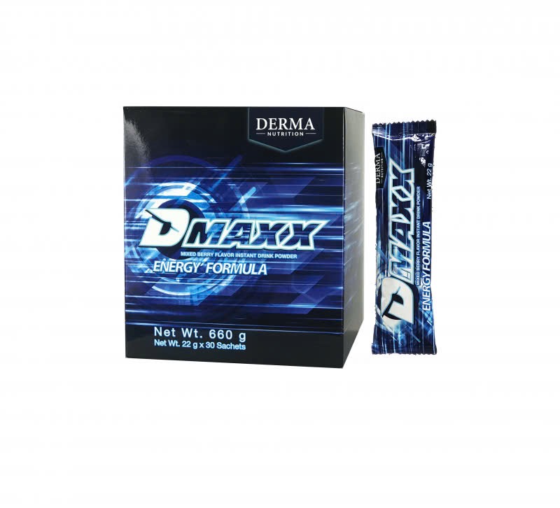 DMAXX thức uống bổ sung vitamin năng lượng có đường DAMODE 26 gói dùng thử màu xanh